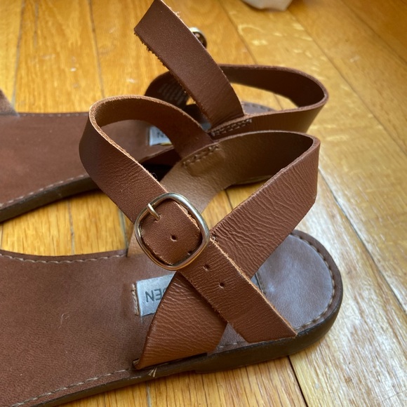Steve Madden Brown Leather Sandal 7.5 - Picture 5 of 7